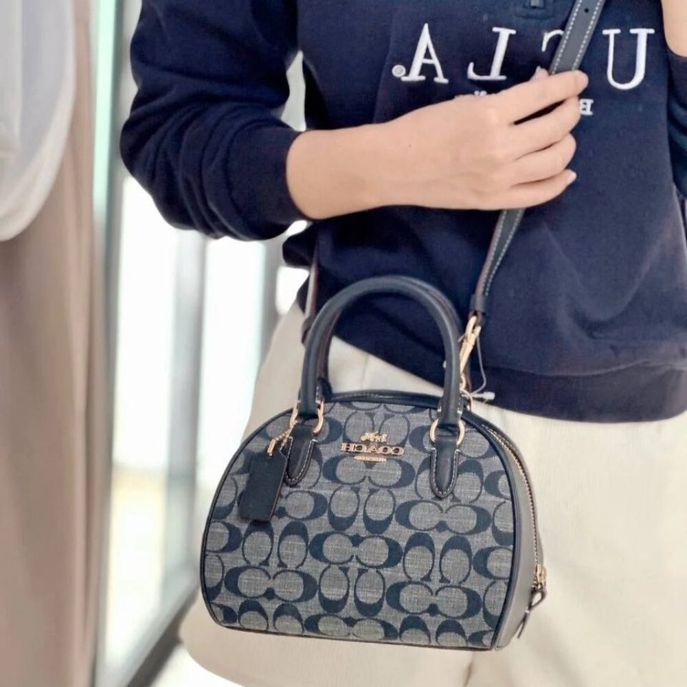 Coach Sydney Satchel In Signature Chambray